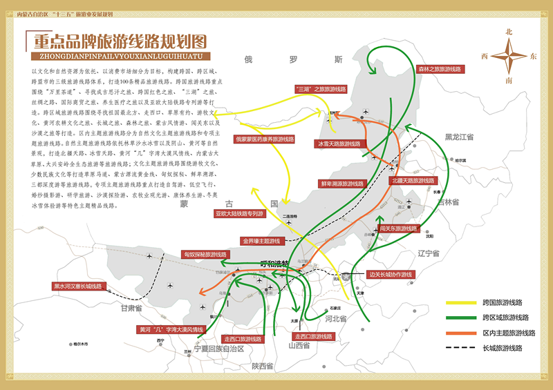 重点品牌旅游线路规划图