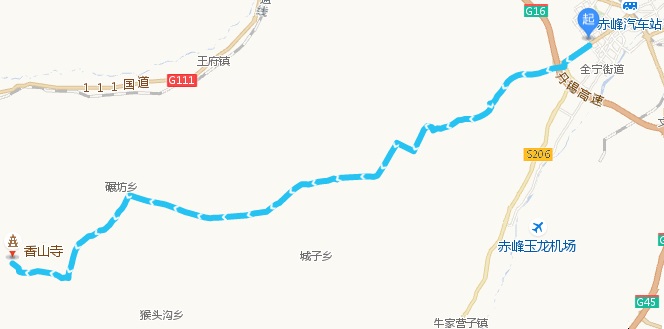 赤峰香山寺景区旅游路线