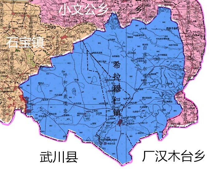 希拉穆仁镇行政区划