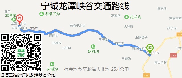 宁城龙潭峡谷交通路线