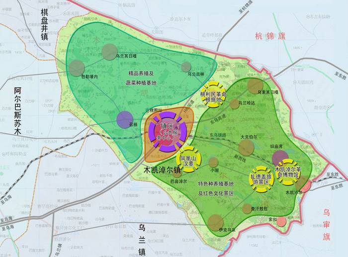 木凯淖尔镇地图