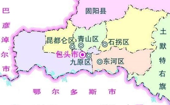 包头市区地图